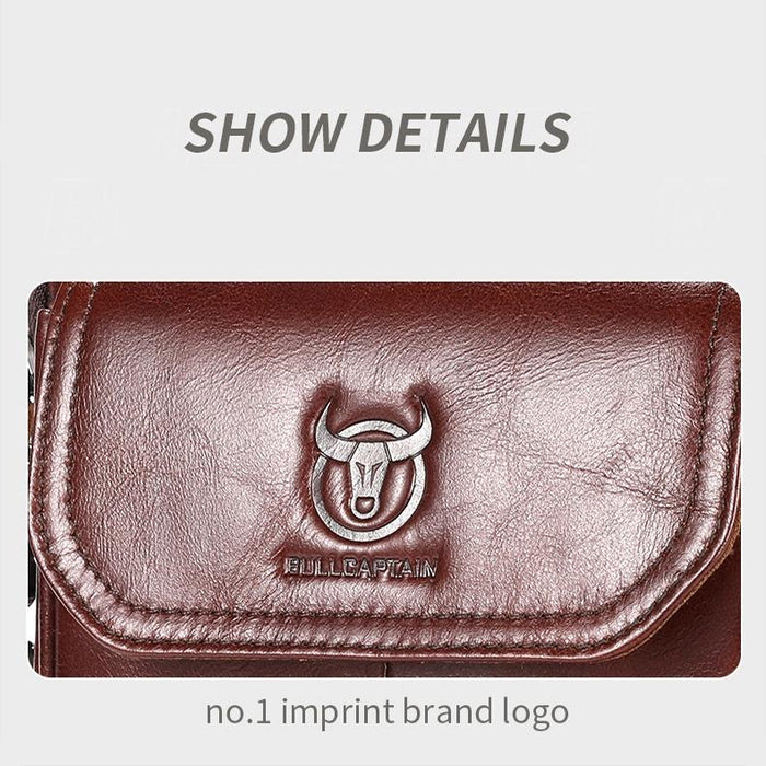 Large Capacity Retro Cowhide Crossbody Bag