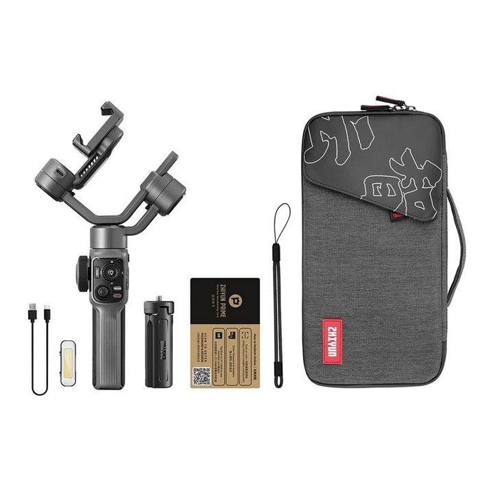 Smooth 5S 3-Axis Smartphone Handheld Gimbals Stabilizer - Combo Black