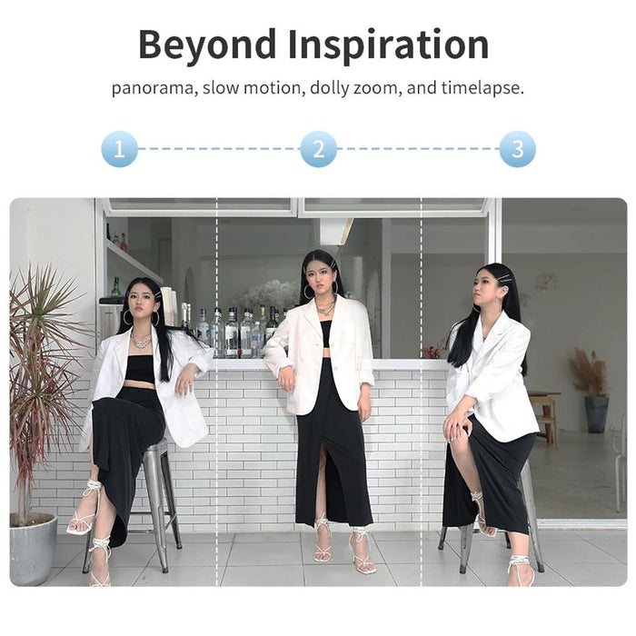 Smooth 5S 3-Axis Smartphone Handheld Gimbals Stabilizer - Combo Black