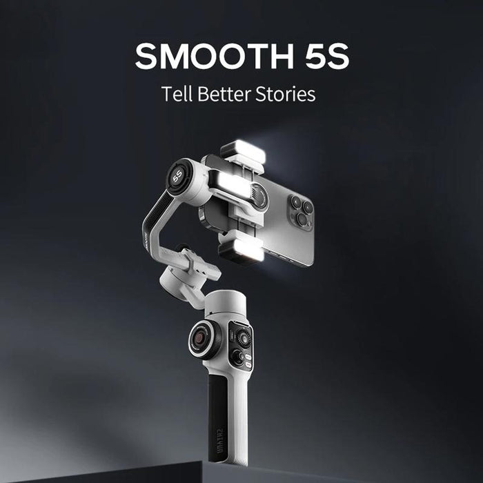 Smooth 5S 3-Axis Smartphone Handheld Gimbals Stabilizer - Combo Black