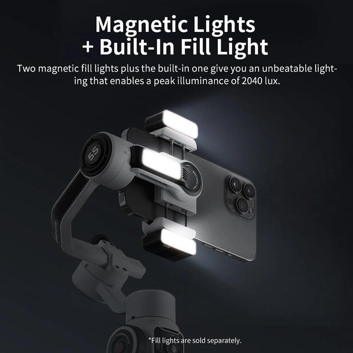 Smooth 5S 3-Axis Smartphone Handheld Gimbals Stabilizer - Combo Black