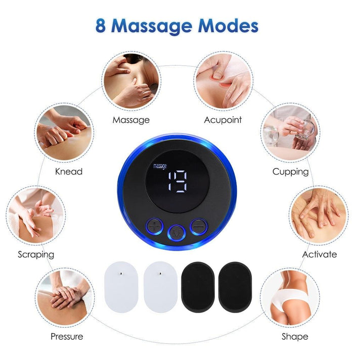 2-In-1 Remote Upgrade Jack For Sc-195B Mini Cervical Massage Stickers Ems Pulse Meridian Therapy Instrument