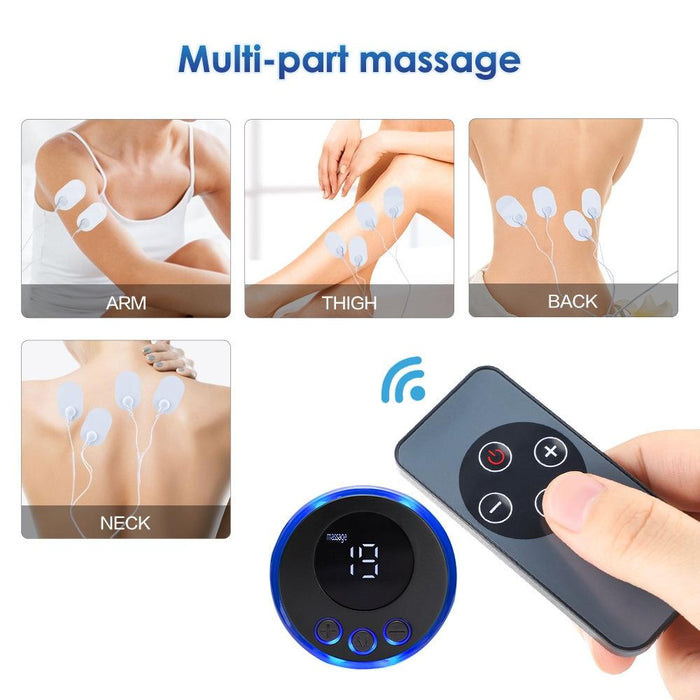 2-In-1 Remote Upgrade Jack For Sc-195B Mini Cervical Massage Stickers Ems Pulse Meridian Therapy Instrument