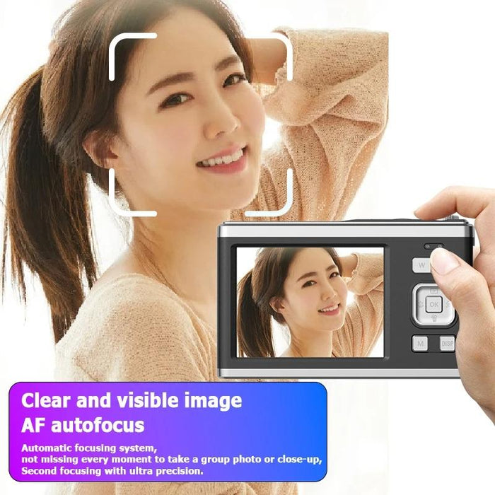 4K Hd Optical Zoom Digital Camera 60Mp Dual Screen Selfie Camera No Memory