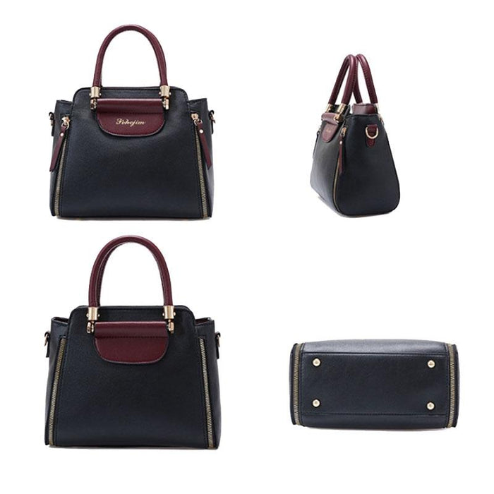 Large Capacity Women Colorblock Crossbody Bag