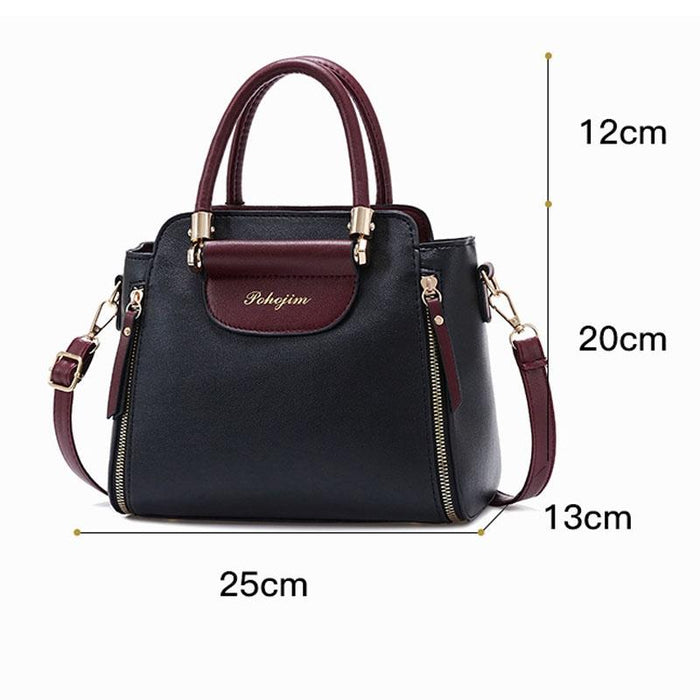 Large Capacity Women Colorblock Crossbody Bag