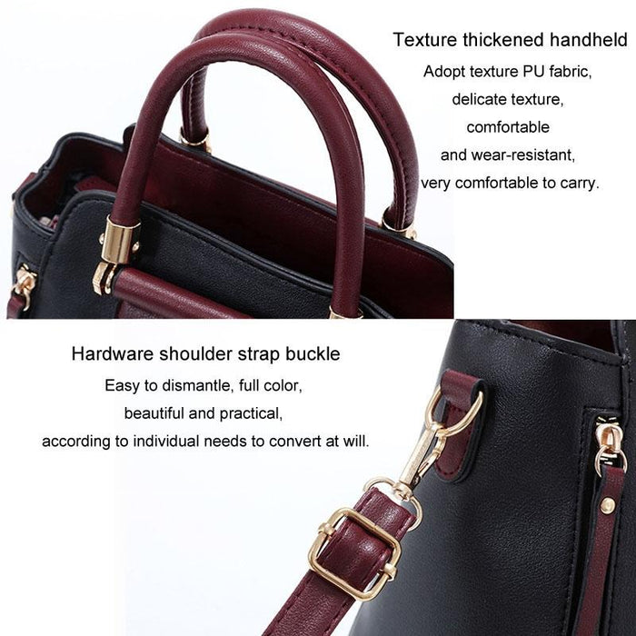 Large Capacity Women Colorblock Crossbody Bag