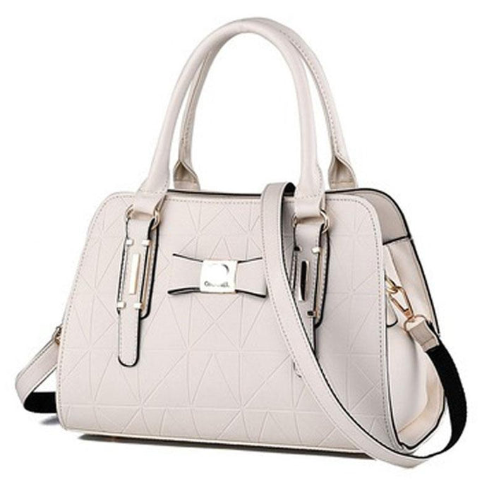 Embossed Bowknot Shoulder Bag For Women