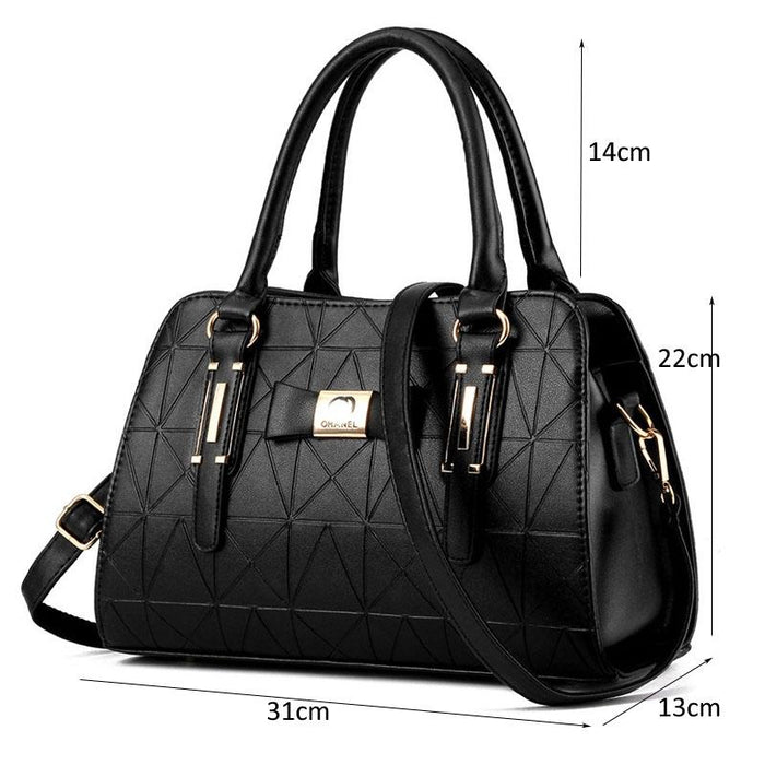 Embossed Bowknot Shoulder Bag For Women