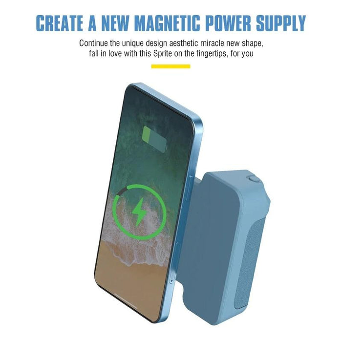 Rotating Bluetooth Camera Stand Magnetic Desktop Handle Black