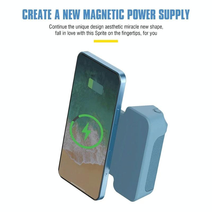 Rotating Bluetooth Camera Stand Magnetic Desktop Handle Black