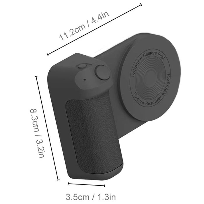 Rotating Bluetooth Camera Stand Magnetic Desktop Handle Black