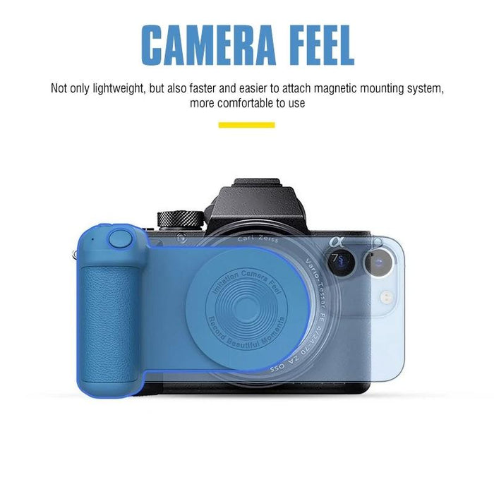 Rotating Bluetooth Camera Stand Magnetic Desktop Handle Black