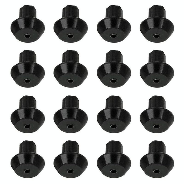 16Pcs Wb2K101 Rubber Feet For Ge Kenmore Burner Grate Replaces Wb02T10461 Black