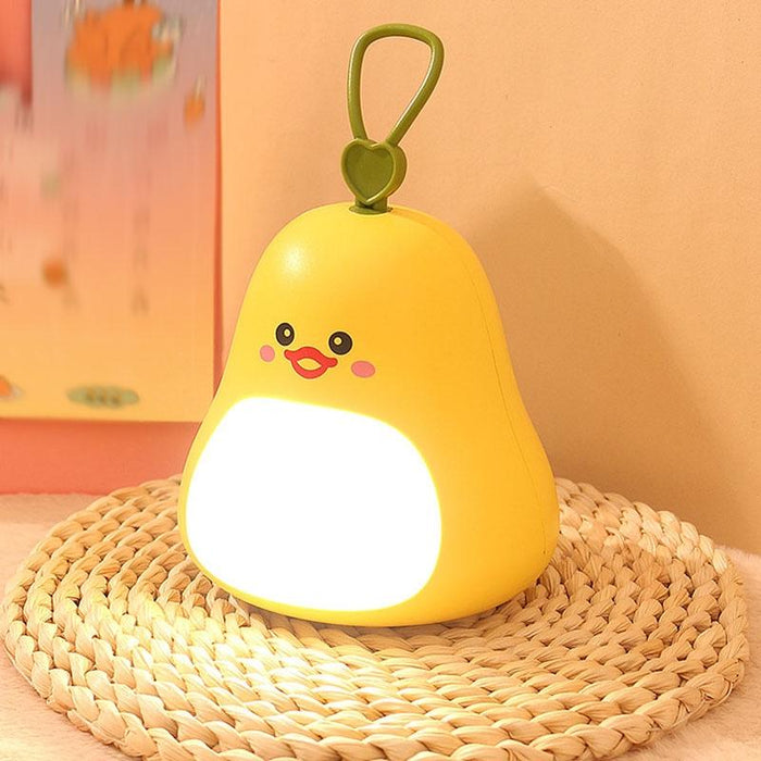 Usb Rechargeable Cartoon Led Night Light Portable Bedroom Lamp