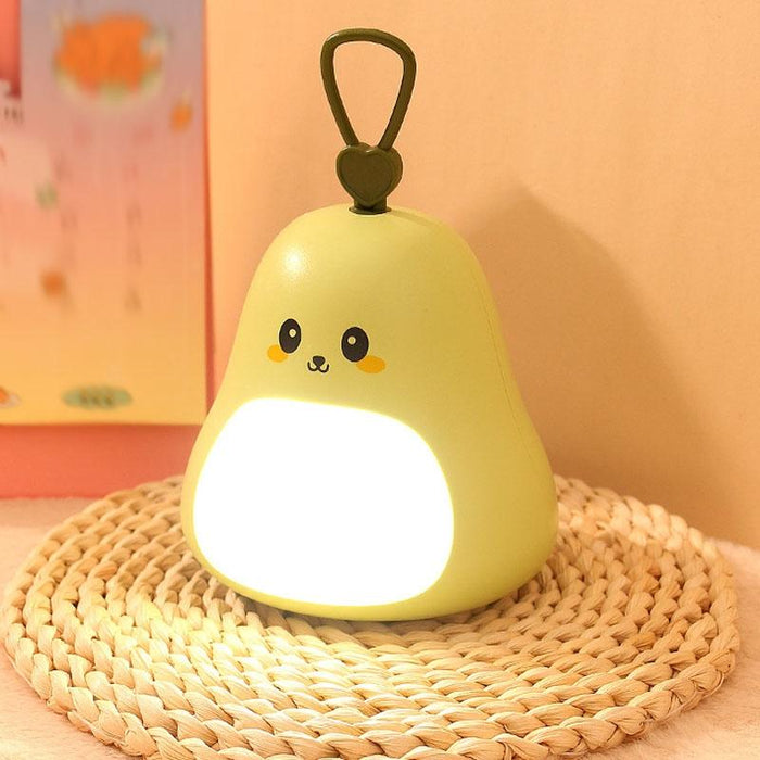 Usb Rechargeable Cartoon Led Night Light Portable Bedroom Lamp