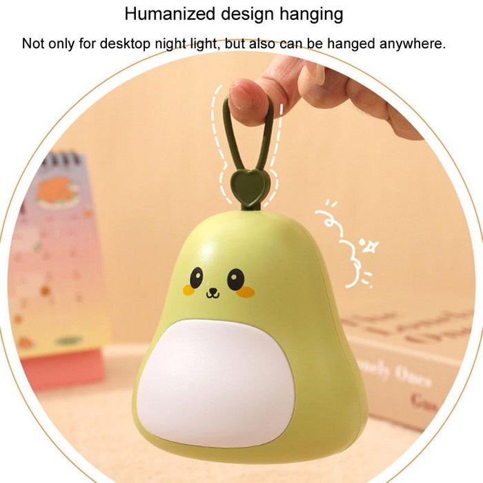 Usb Rechargeable Cartoon Led Night Light Portable Bedroom Lamp