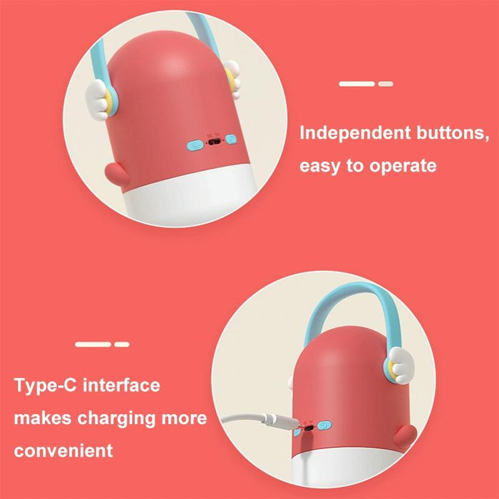 Icarer Angel Wings Handheld Night Light Cute Cartoon Shape Warm Light