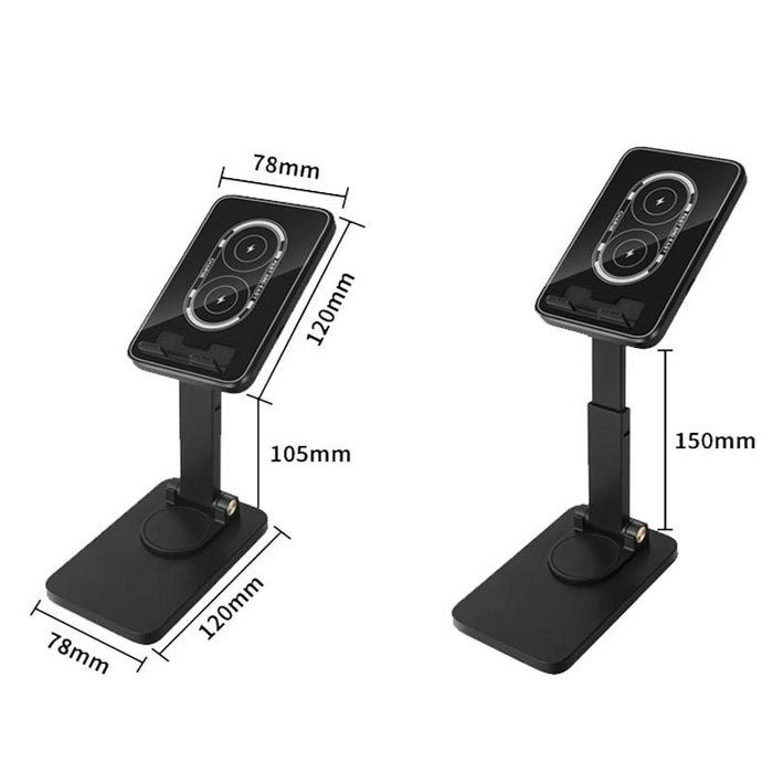 15W Wireless Charging Phone Holder Black