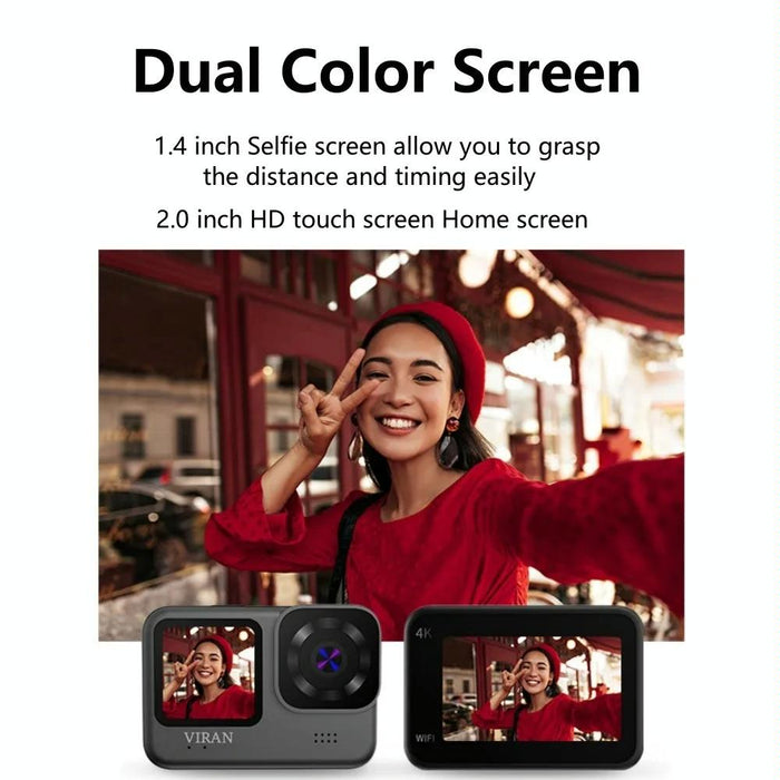 4K Dual Screen Diving Action Camera