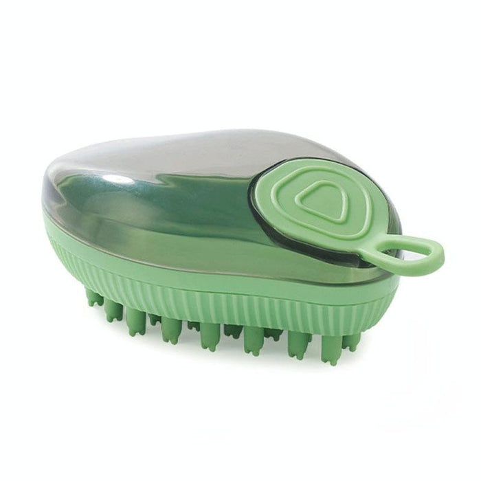 Fillable Shower Gel Brush For Dogs & Cats Fine End Blue