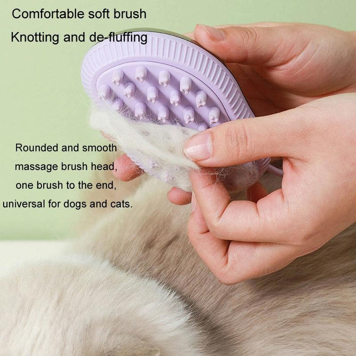 Fillable Shower Gel Brush For Dogs & Cats Fine End Blue