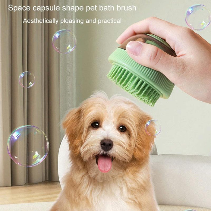 Refillable Pet Shower Brush For Cats & Dogs