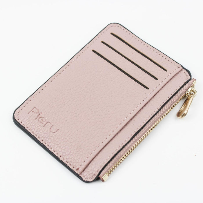 Multi Slot Zipper Card Holder Large Capacity Ultra Thin Coin Purse