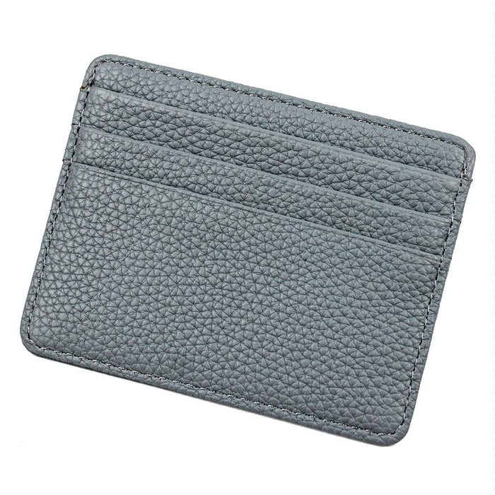 Lychee Pattern Mini Card Holder Multi Card Slots Ultra Thin Coin Purse