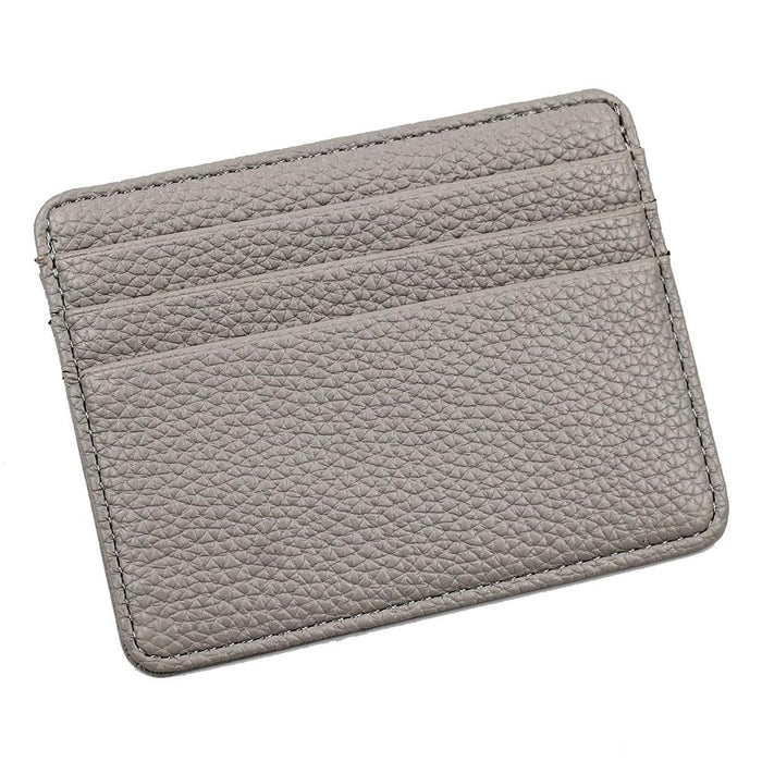 Lychee Pattern Mini Card Holder Multi Card Slots Ultra Thin Coin Purse