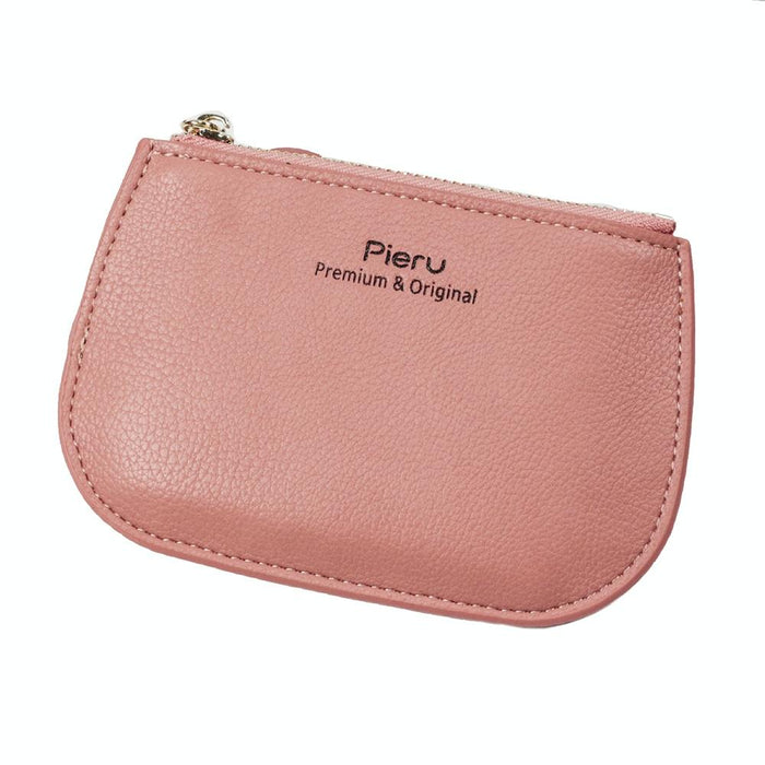 Ultra Thin Zippered Mini Wallet For Women Compact Coin Purse
