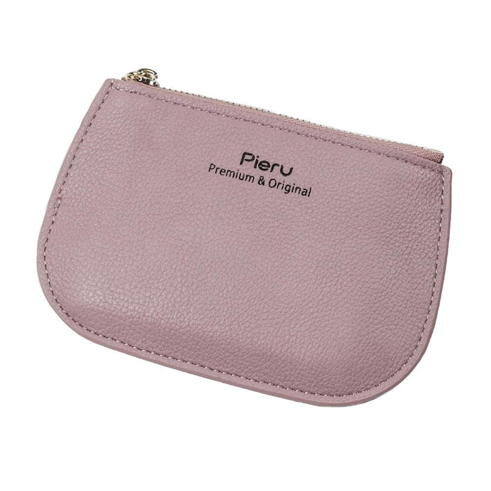 Ultra Thin Zippered Mini Wallet For Women Compact Coin Purse