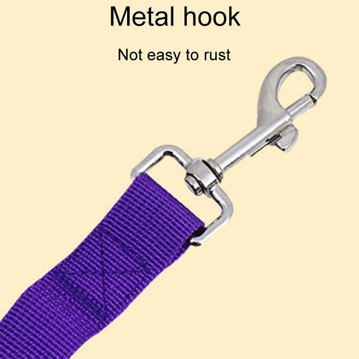 Double Ended Pet Tow Leash With Hook And Loop Fastener