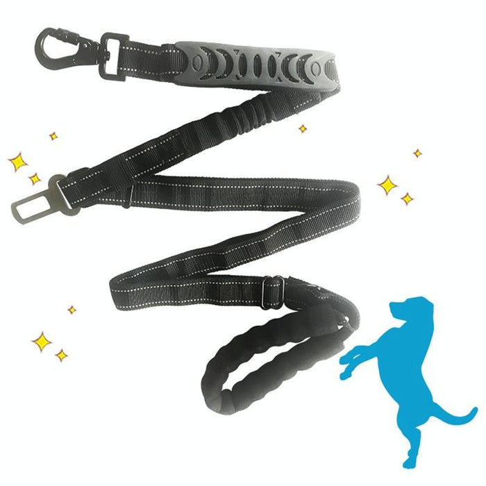 Pet Vehicle Safety Leash 2.5 X 150Cm Multifunctional Black