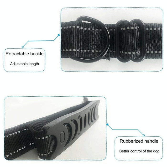 Pet Vehicle Safety Leash 2.5 X 150Cm Multifunctional Black