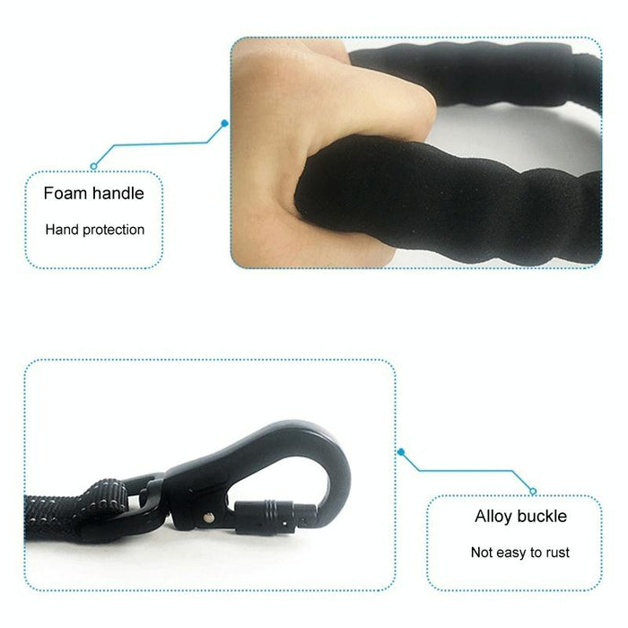 Pet Vehicle Safety Leash 2.5 X 150Cm Multifunctional Black