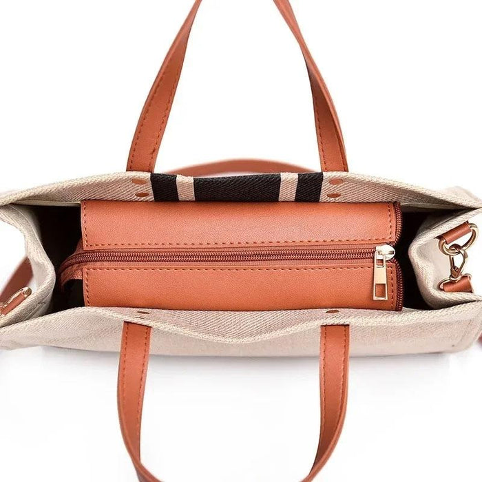 Large Canvas Crossbody Bag For Women Black