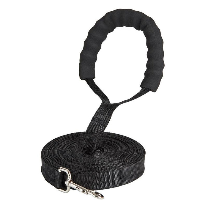 Long Dog Training Leash For Pet Tracking Black