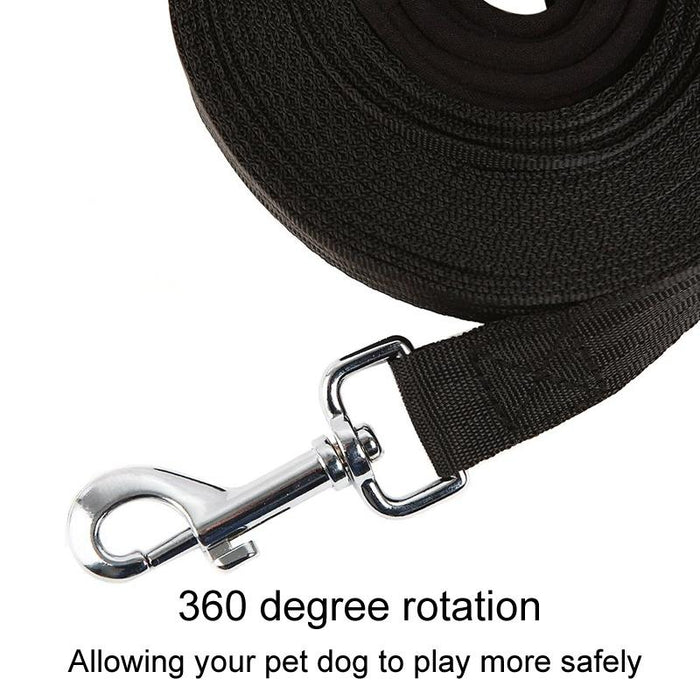 Long Dog Training Leash For Pet Tracking Black