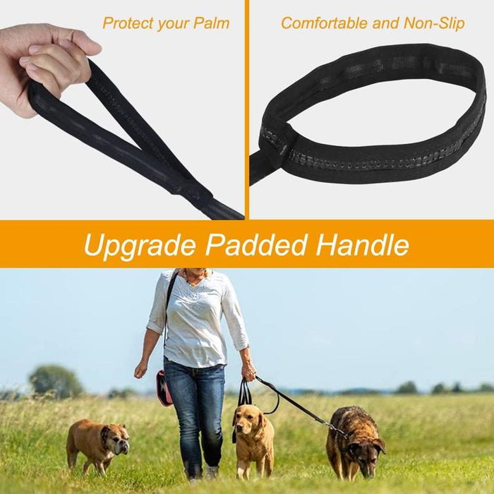 Long Dog Training Leash For Pet Tracking Black