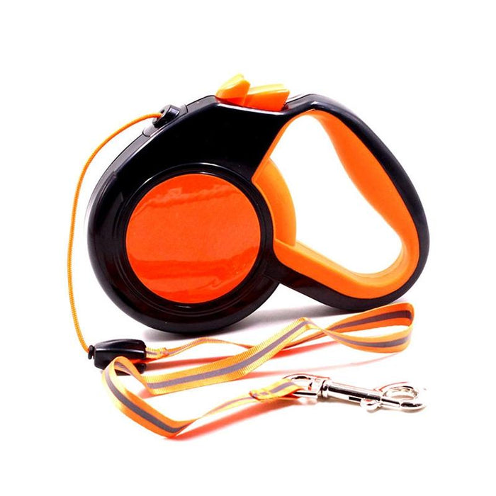 Reflective Retractable Dog Leash Night Walks