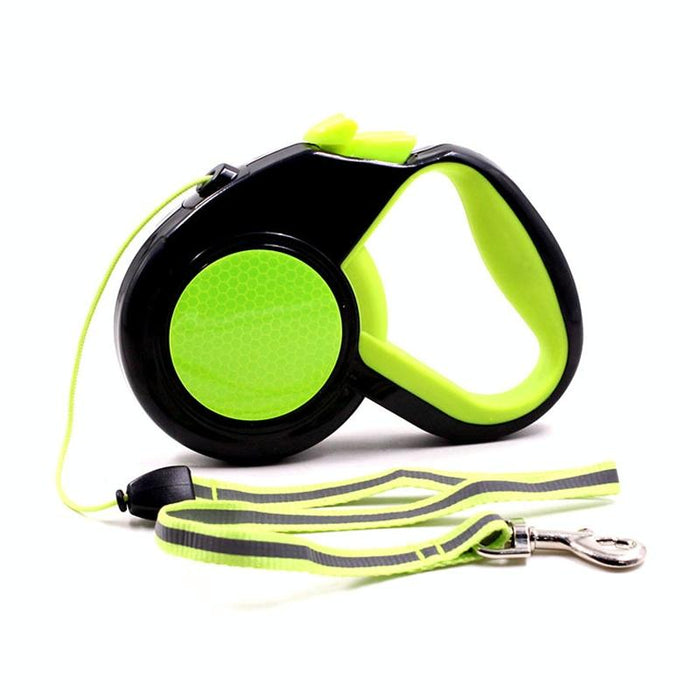 Reflective Retractable Dog Leash Night Walks