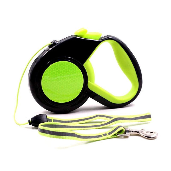 Reflective Retractable Dog Leash Night Walks