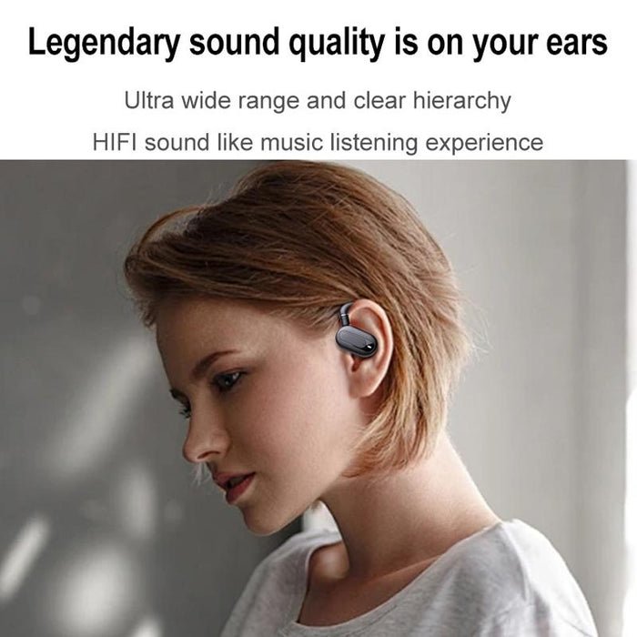 Hanger Type Stereo Outside Sound Bluetooth Earphones With Charging Bin