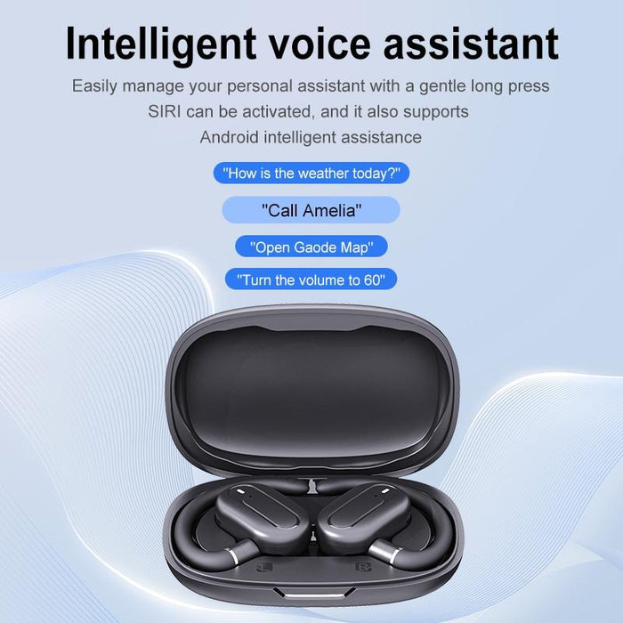 Hanger Type Stereo Outside Sound Bluetooth Earphones With Charging Bin