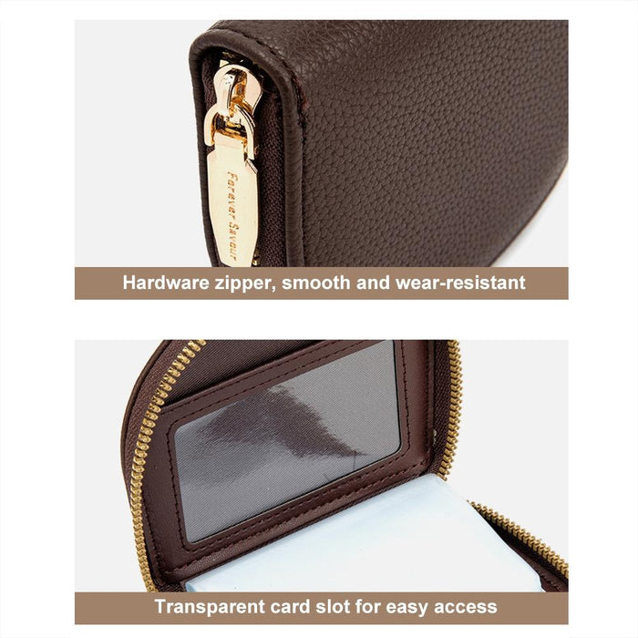 Large Capacity Semicircular Embroidery Id Card Holder