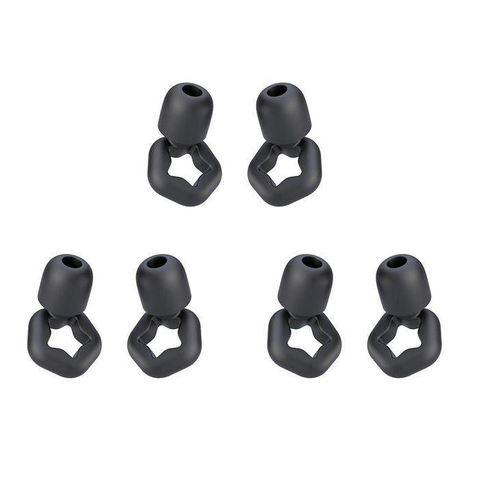 3 Pairs Noise Reducing Silicone Earplugs For Sleep & Swimming