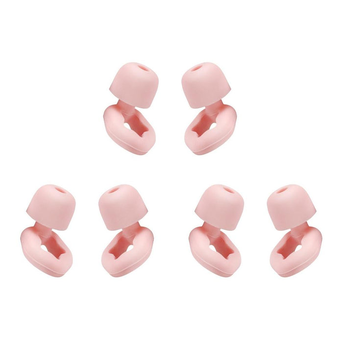 3 Pairs Noise Reducing Silicone Earplugs For Sleep & Swimming