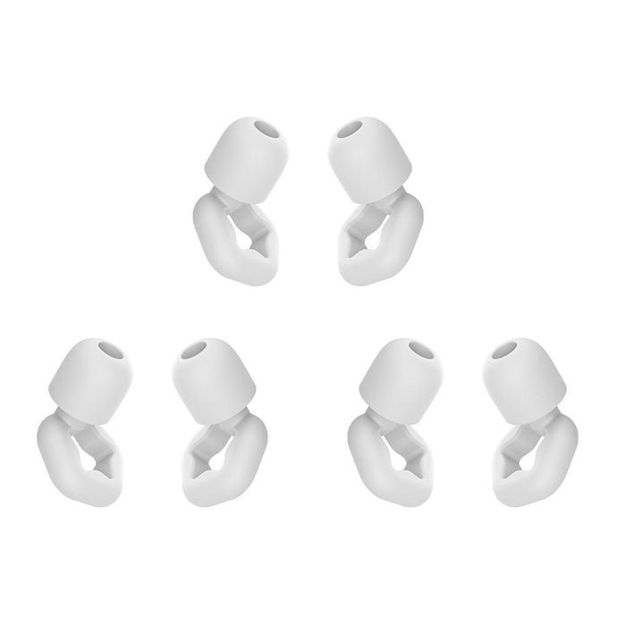 3 Pairs Noise Reducing Silicone Earplugs For Sleep & Swimming