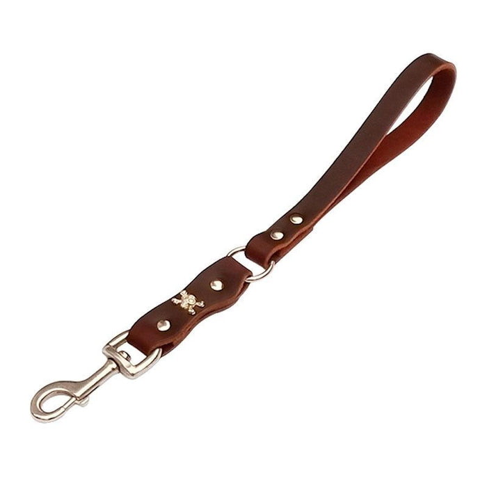 Leather Dog Leash No Spring Coffee